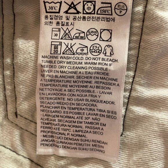 Levi's 522 Wedgie Style Black Capri Pedal Pusher Jeans Size 30 - Picture 14 of 14